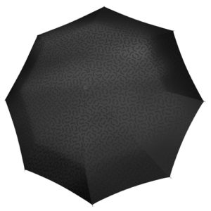 Parapluie Pocket Duomatic - Signature Black Hot Print - REISENTHEL