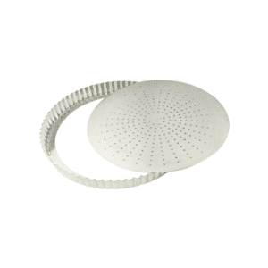 Moule à tarte perforé Fond mobile en Fer blanc 28cm GOBEL