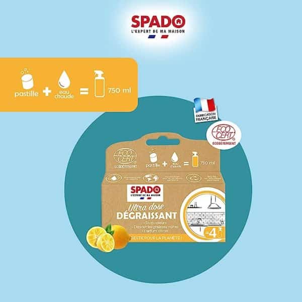 Pastilles Dégraissant Ultra dose Ecocert X4 SPADO – Image 2