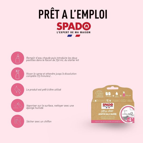 Pastilles Anti-calcaire Ultra dose Ecocert X8 SPADO – Image 3