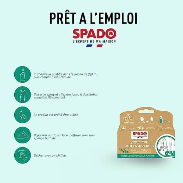 Pastilles Multi-surfaces Ultra dose Ecocert X4 SPADO – Image 3