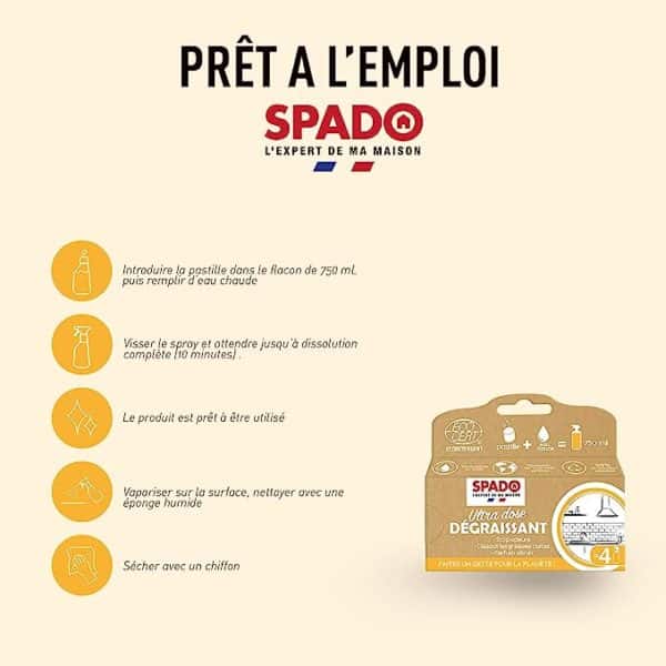 Pastilles Dégraissant Ultra dose Ecocert X4 SPADO – Image 3