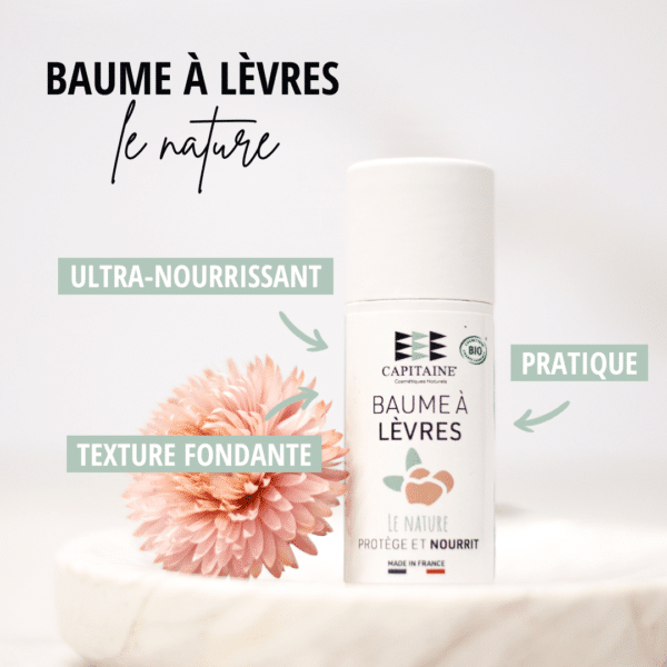 Baume à lèvres hydratant - Le nature 15g CAPITAINE – Image 2