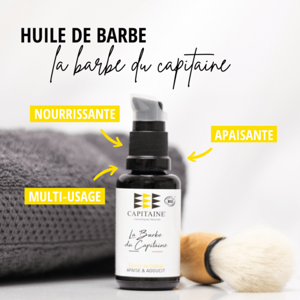 Huile de barbe naturelle - La barbe du capitaine 25g CAPITAINE – Image 2