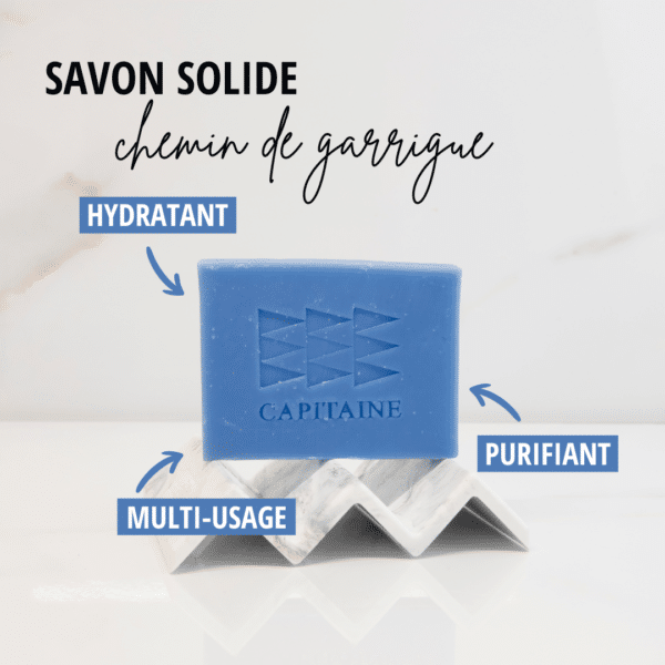Savon surgras doux - Chemin de garrigue 100g CAPITAINE – Image 2