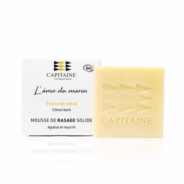 Mousse de rasage solide - Apaisant - L'âme du marin 100g CAPITAINE
