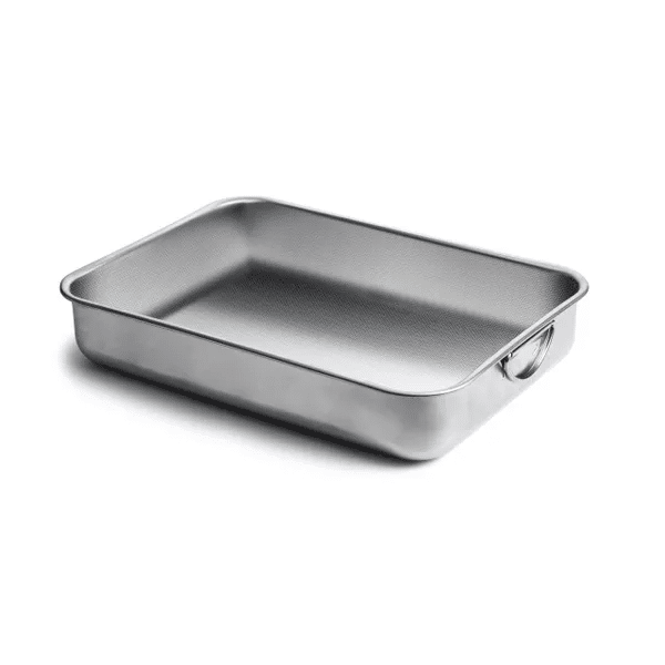 Plat à four Inox 30X22cm STEEL PAN - Droguerie francaise