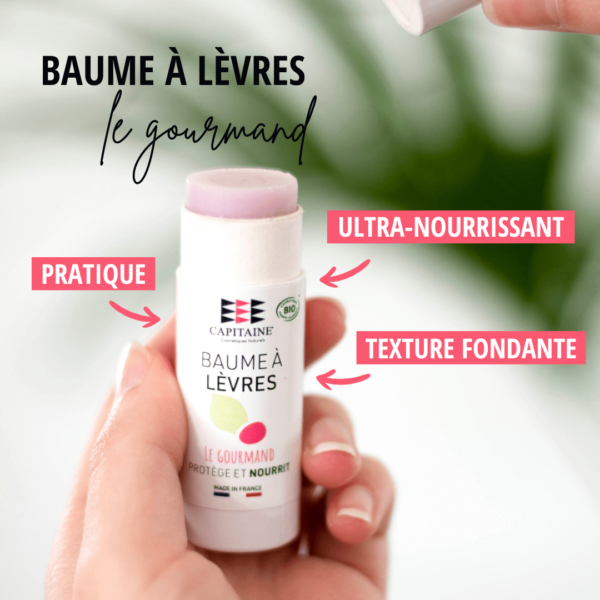 Baume à lèvres nourrissant - Le gourmand 15g CAPITAINE – Image 2