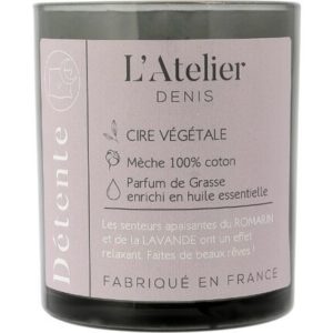 Bougie végétale parfumée Détente 150g ATELIER DENIS