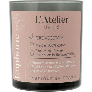 Bougie végétale parfumée Euphorie 150g ATELIER DENIS