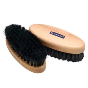 Brosse à reluire ovale Crin noir SAPHIR