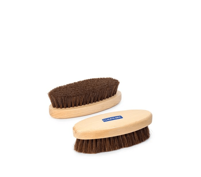 Brosse à reluire ovale Crin naturel SAPHIR