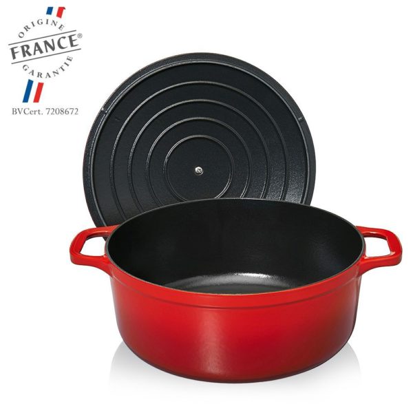 Cocotte en fonte ronde Rubis 20cm CHASSEUR – Image 2