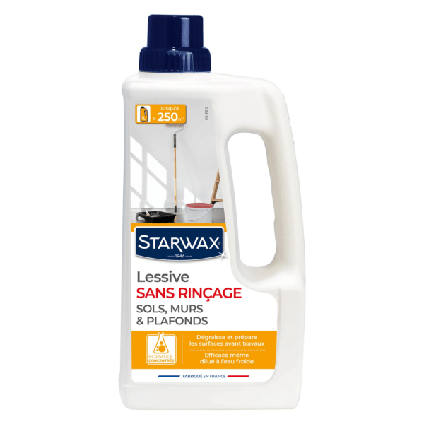 Lessive gros travaux sans rinçage 1L STARWAX
