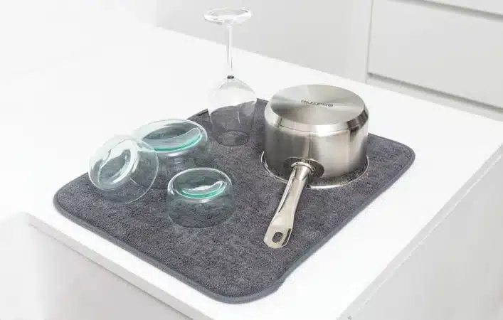 Tapis égouttoir en microfibre - Gris foncé BRABANTIA – Image 2
