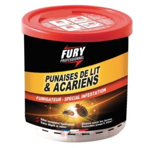 Fumigateur Punaises de lits & Acariens 10g FURY