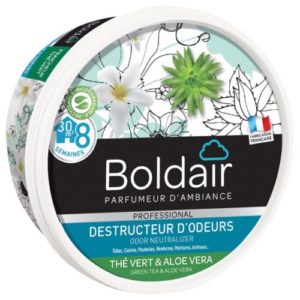 Destructeur d'odeurs Thé vert Aloé vera 300g BOLDAIR