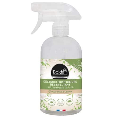 Destructeur d'odeurs désinfectant - Bambou Jasmin - 500ml BOLDAIR -  Droguerie francaise