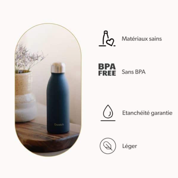 Bouteille One Granite Rouge 500ml QWETCH – Image 2