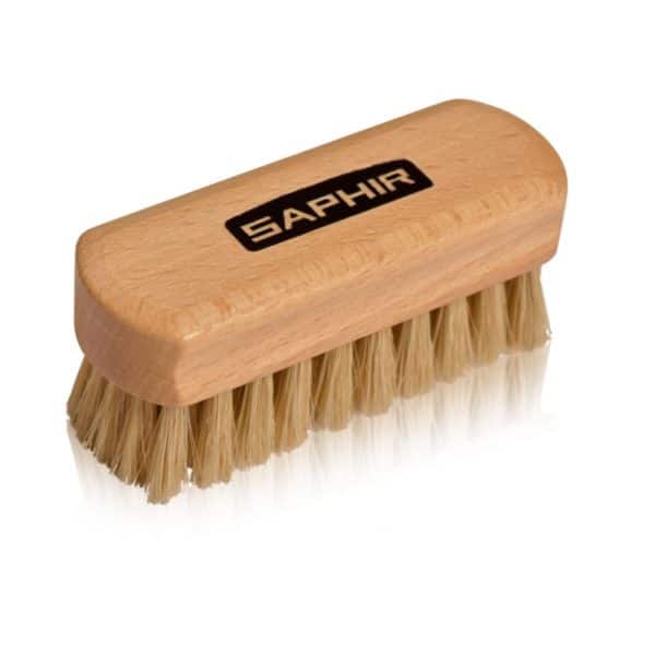Petite brosse à reluire Soie blanche SAPHIR