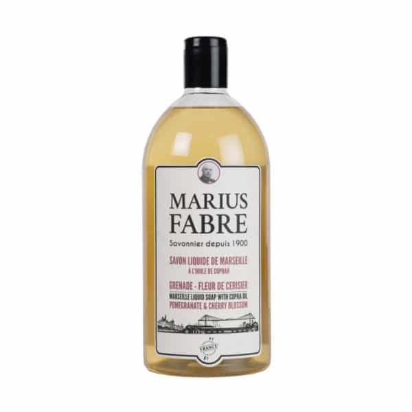 Savon liquide de Marseille - Grenade & Fleur de cerisier 1L MARIUS FABRE