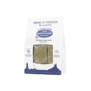 Savon de Marseille en tranches à l'huile d'olive 1Kg MARIUS FABRE