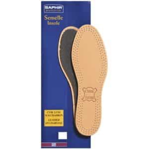 Semelles Cuir Luxe Mouton - Charbon SAPHIR