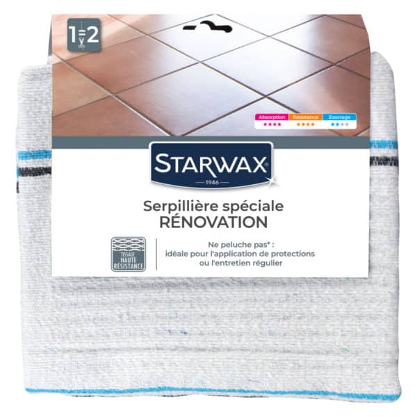 Serpillère gaufrée extra-blanche STARWAX