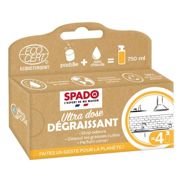Pastilles Dégraissant Ultra dose Ecocert X4 SPADO