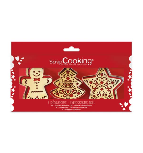 Coffret découpoirs & embosseurs Noël SCRAPCOOKING