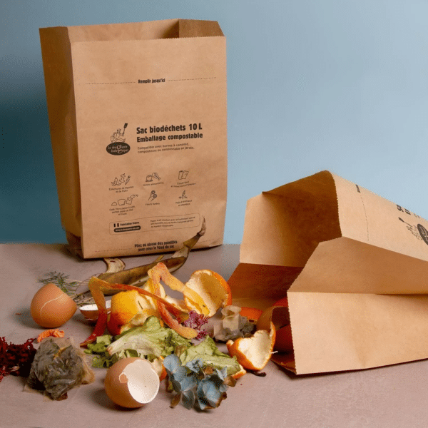 Sac en kraft pour biodéchets 10L X15 LA DROGUERIE ÉCOLOGIQUE – Image 2