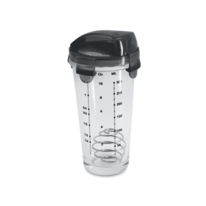 Shaker à vinaigrette gradué en verre 300ml OLIPAC