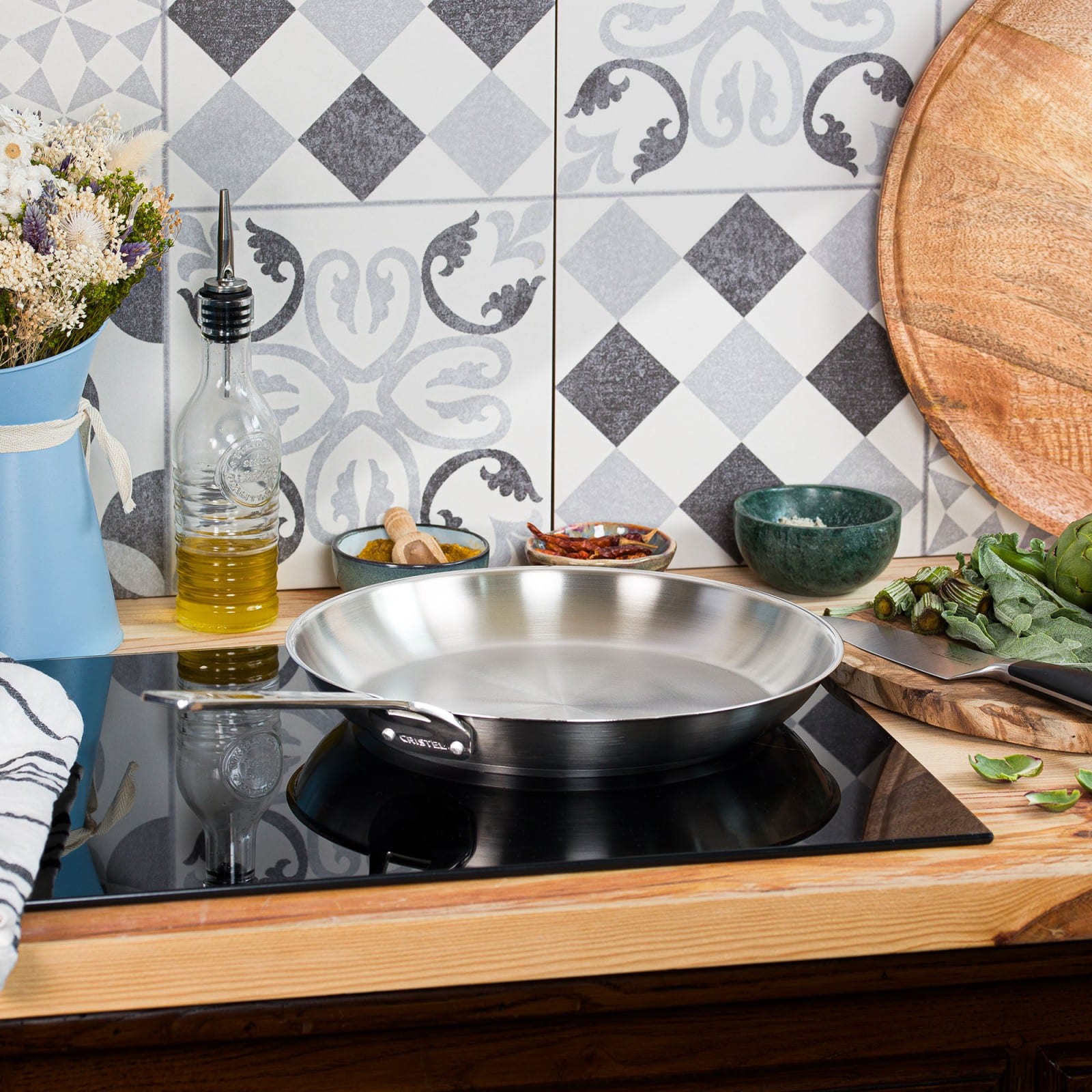 Set de 2 poêles inox - 1826 CRISTEL – Image 4