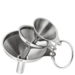 Ensemble de 3 mini-entonnoirs inox Versare GEFU