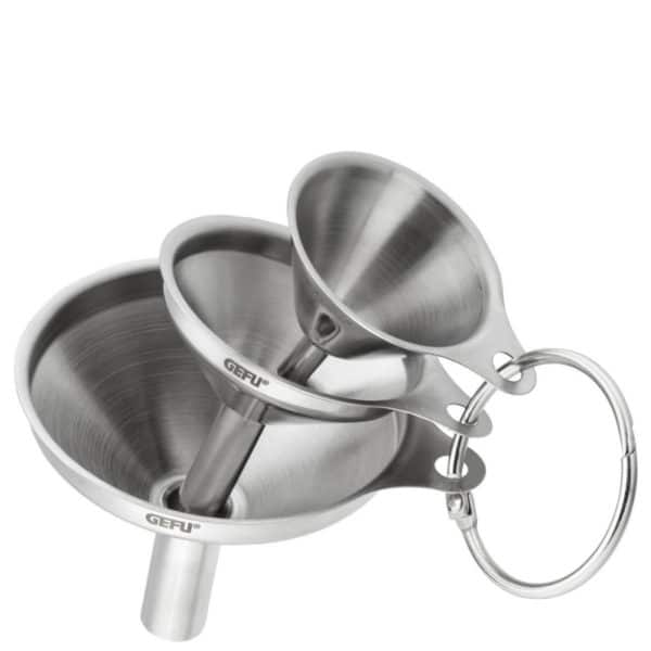 Ensemble de 3 mini-entonnoirs inox Versare GEFU