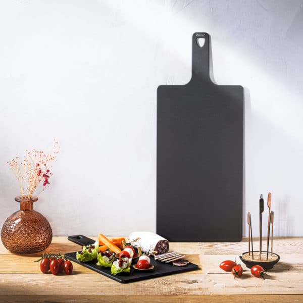 Planche apéro en fibre de bois 46x19cm - Noir CRISTEL – Image 2