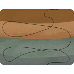 Tapis velvet - Curves #3 45X75cm MERCURY