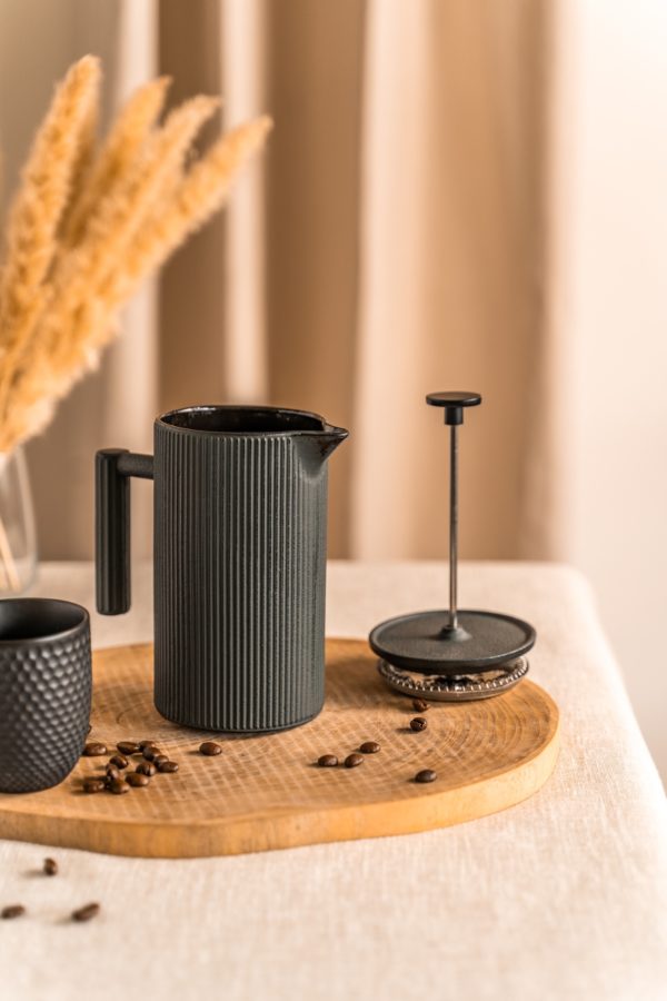 Cafetière à piston en fonte Tekoa - Gris 0,8L TREND'UP – Image 2