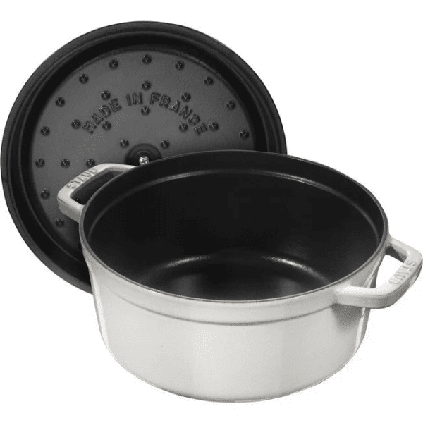 Cocotte en fonte ronde 24cm - Truffe blanche STAUB – Image 2