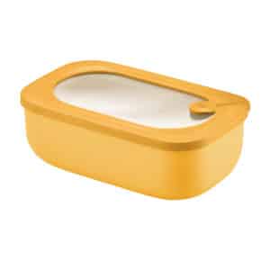 Boîte hermétique rectangulaire 900ml - Store & More Bio - Jaune GUZZINI