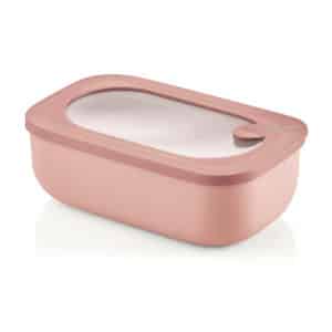 Boîte hermétique rectangulaire 900ml - Store & More Bio - Rose GUZZINI