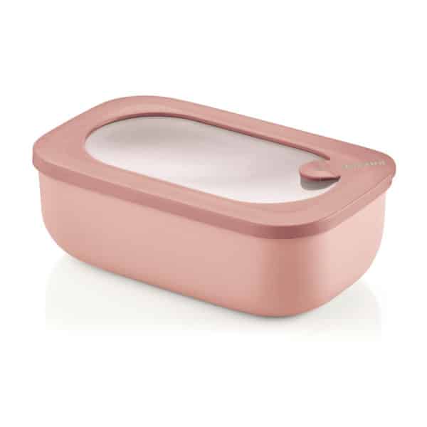 Boîte hermétique rectangulaire 900ml - Store & More Bio - Rose GUZZINI