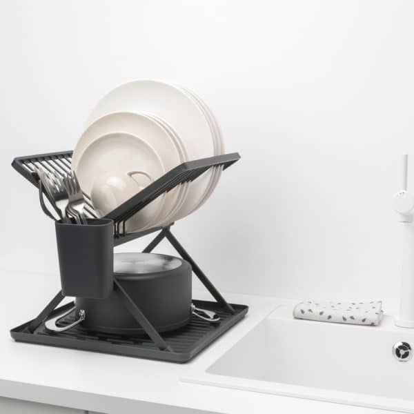Égouttoir pliant à vaisselle compact - Gris foncé BRABANTIA – Image 2