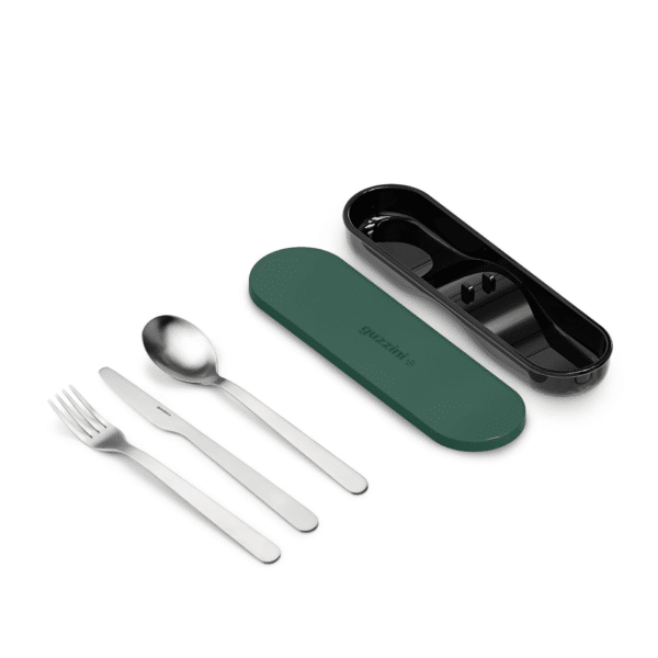 Boîte Lunch box avec couverts - Store & Go - Vert GUZZINI – Image 3