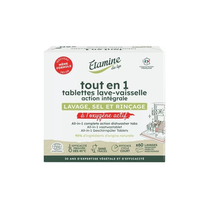 Tablettes lave-vaisselle - Action intégrale X60 ÉTAMINE DU LYS