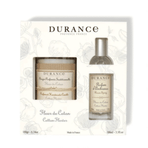 Coffret Bougie & Parfum d'ambiance - Fleur de coton DURANCE