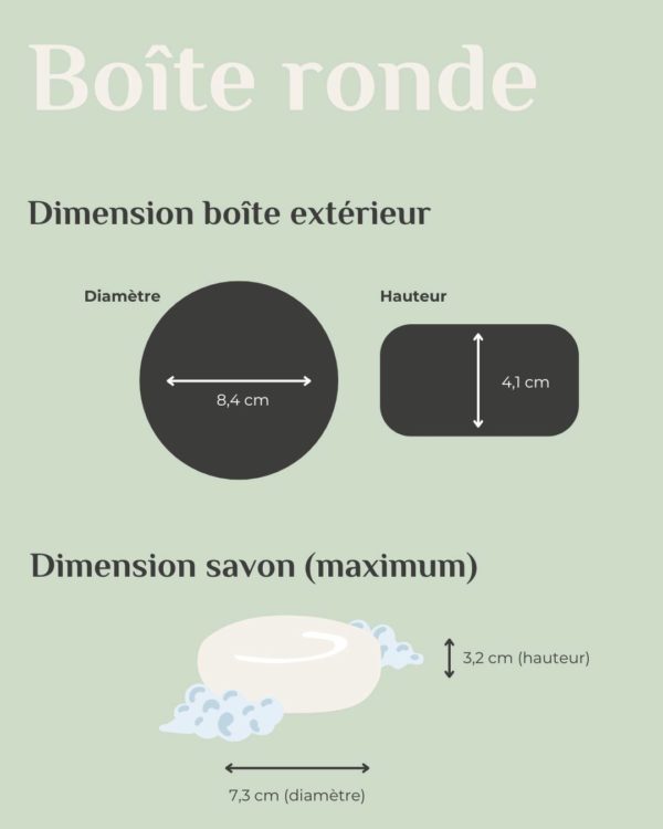 Boîte à savon ronde - Gris bleuté MAMIK – Image 3