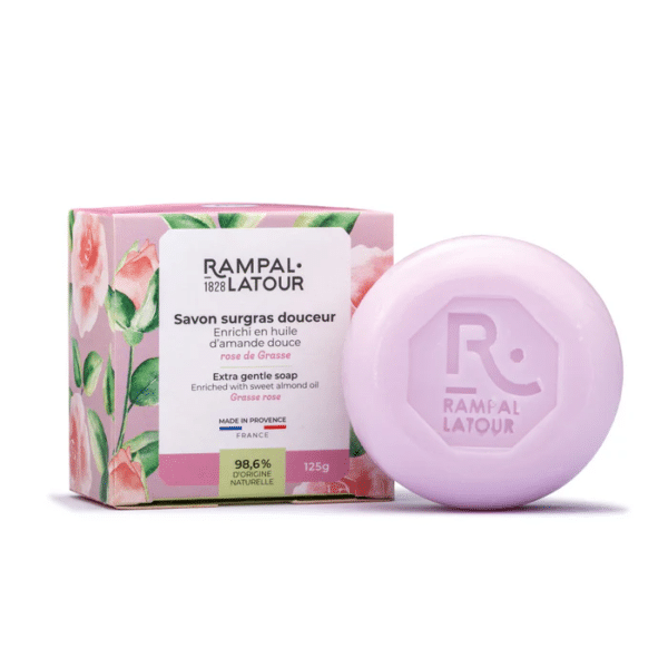 Savon surgras parfumé - Rose Grasse 125g RAMPAL LATOUR