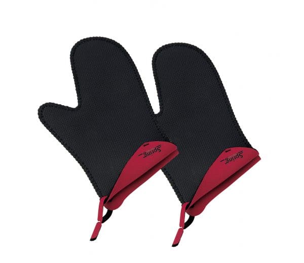 Gants de cuisine court - Rouge/Noir X2 SPRING
