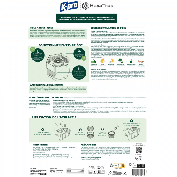 Piège à moustiques extérieur K.PRO – Image 3